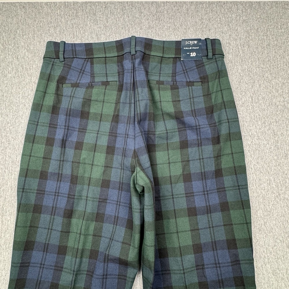 J Crew Kallie Pant Plaid Kallie Pant Blackwatch Tartan Sz 10 Fit 32x28 Office - Picture 4 of 16
